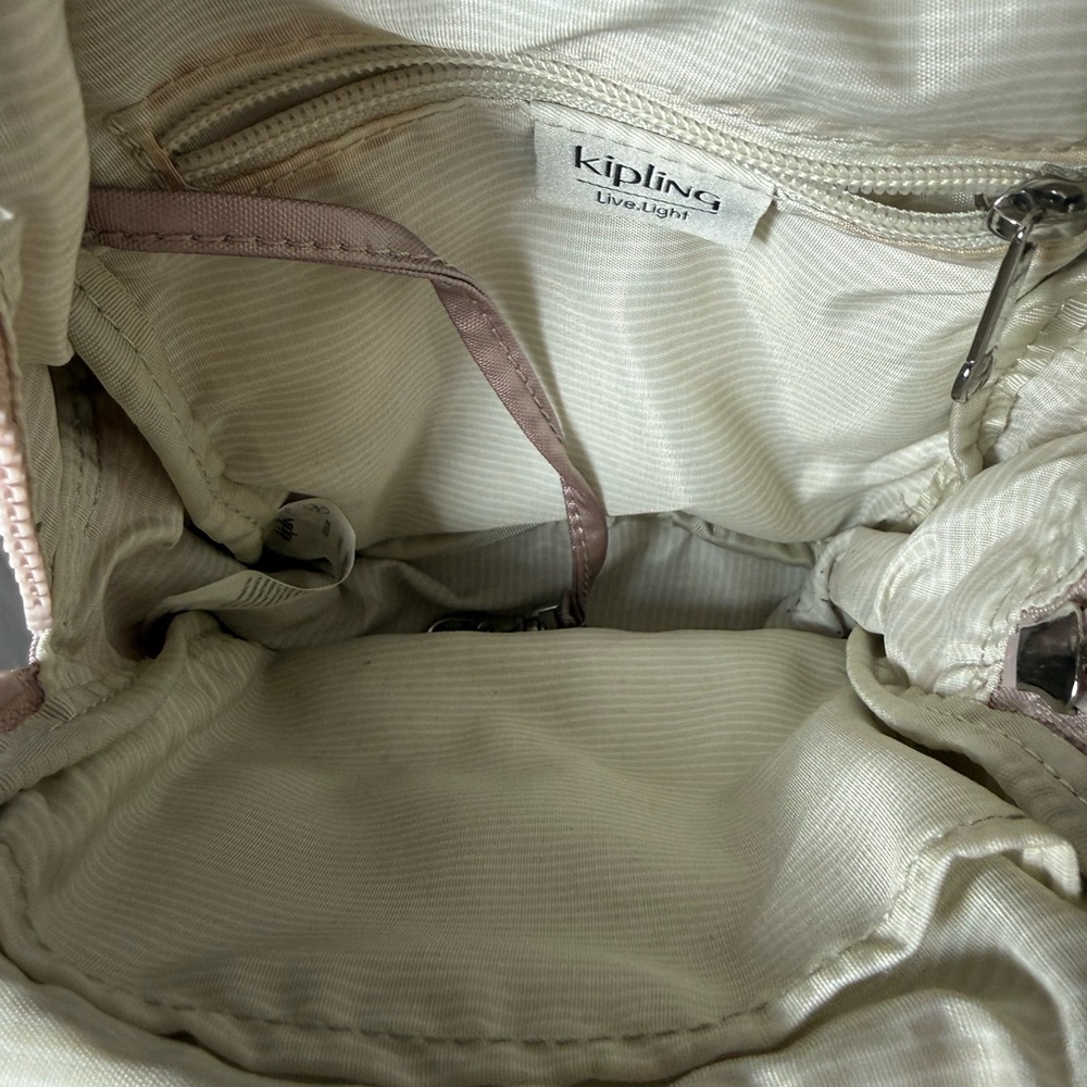 Kipling Shimmering Pink Backpack - image 3